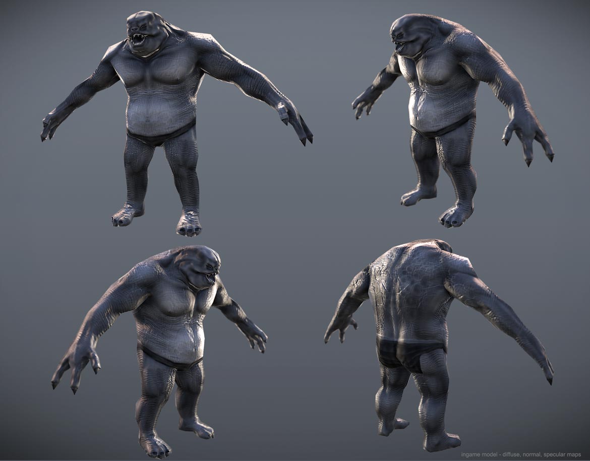 Ogre low poly model