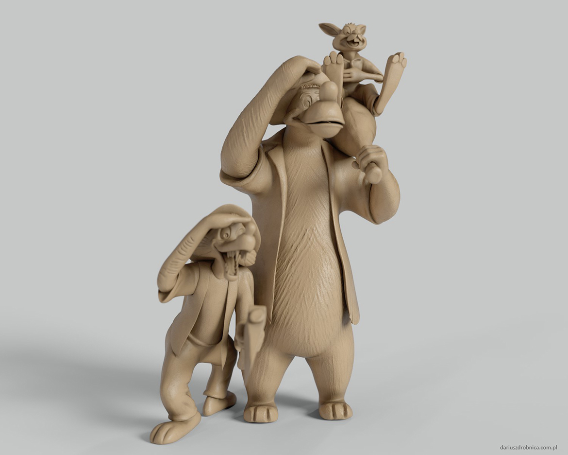 Brer Bear high poly sculpt