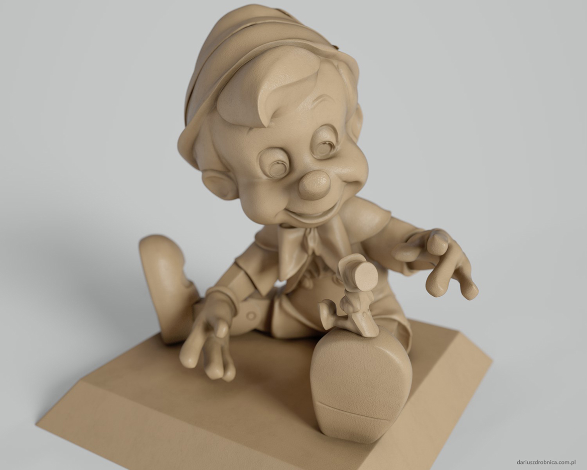 pinnochio high poly sculpt