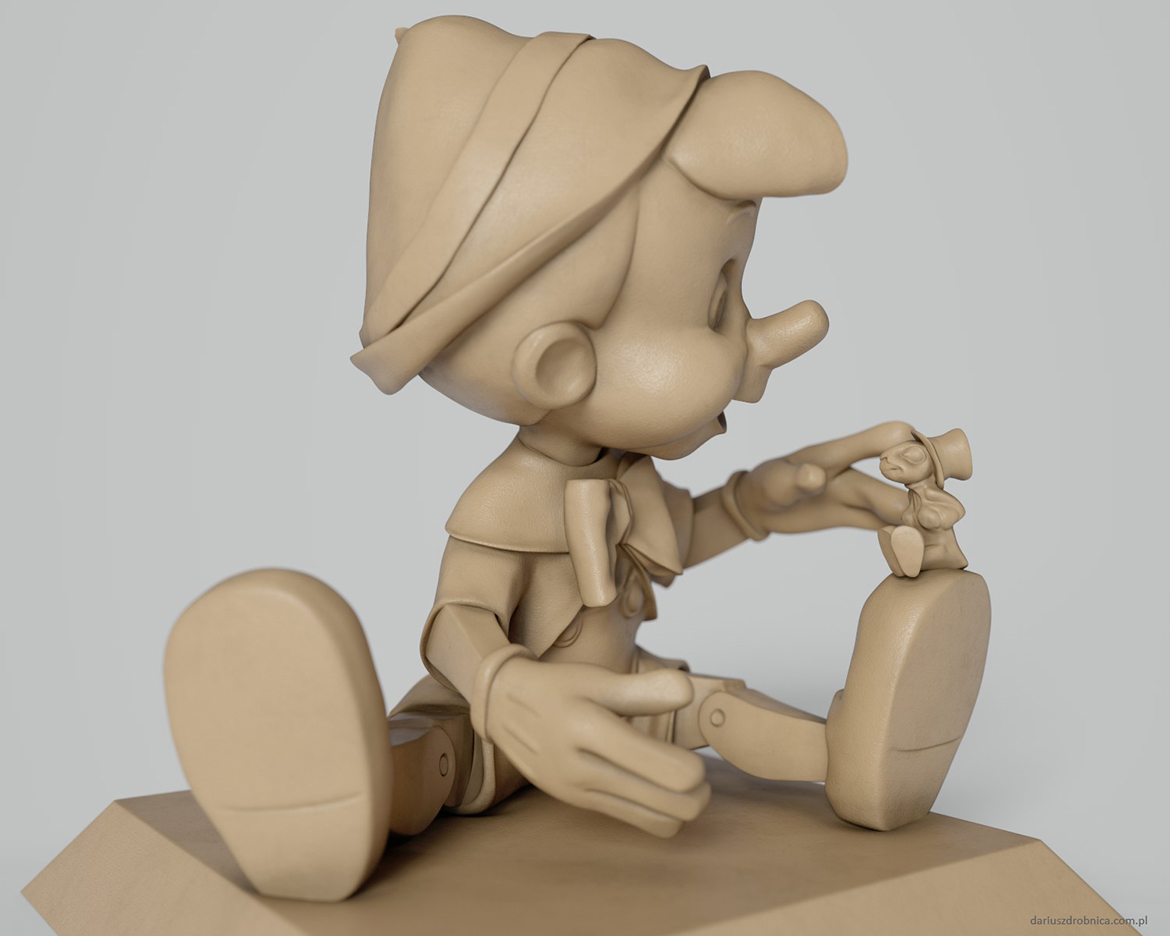 pinnochio high poly sculpt