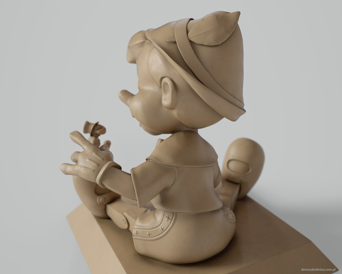 pinnochio high poly sculpt