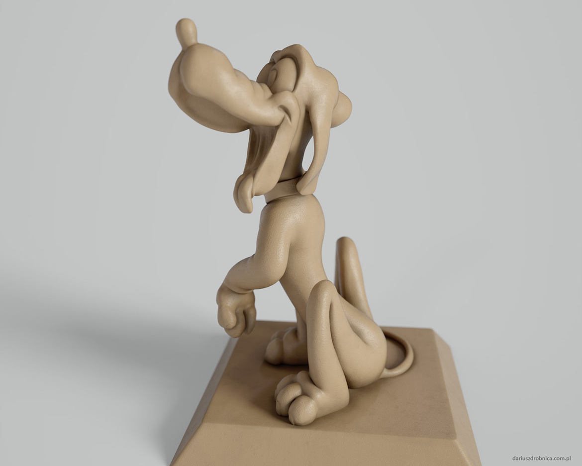 pluto high poly sculpt