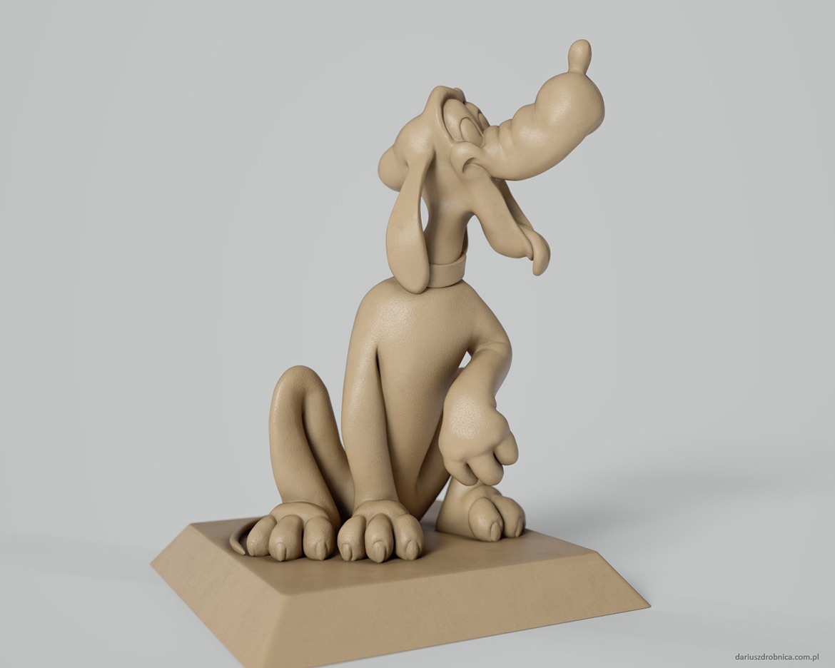 pluto high poly sculpt