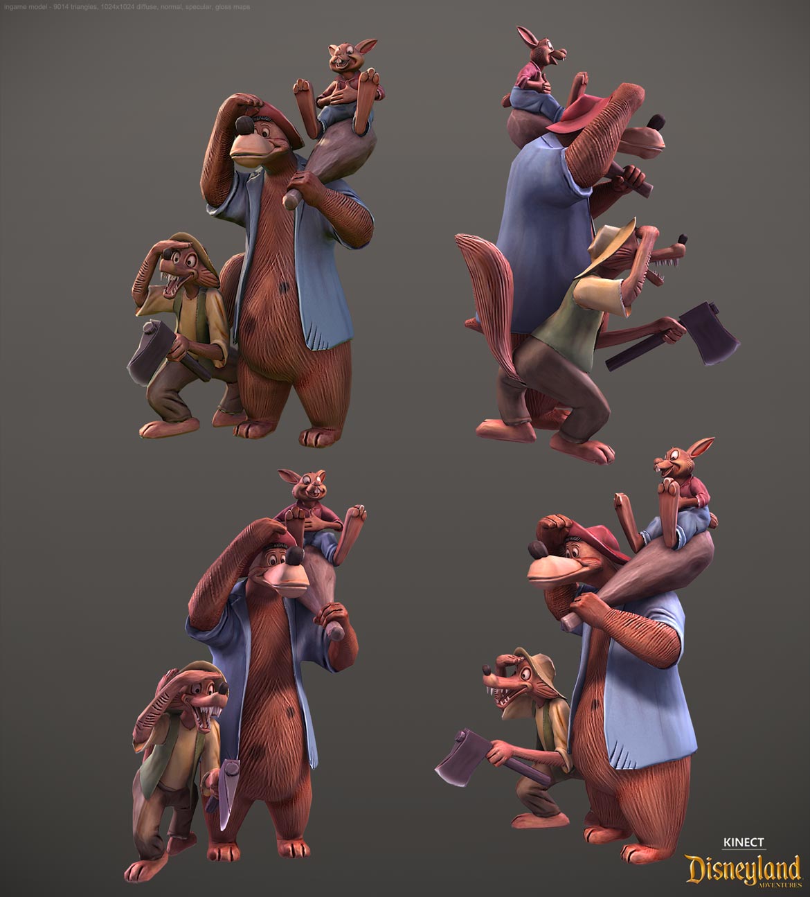 Brer Bear high poly sculpt