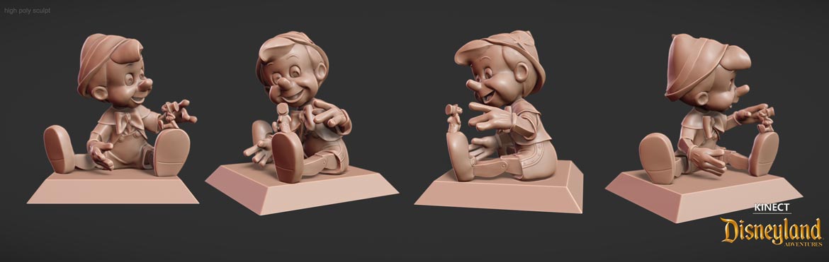 pinocchio high poly sculpt